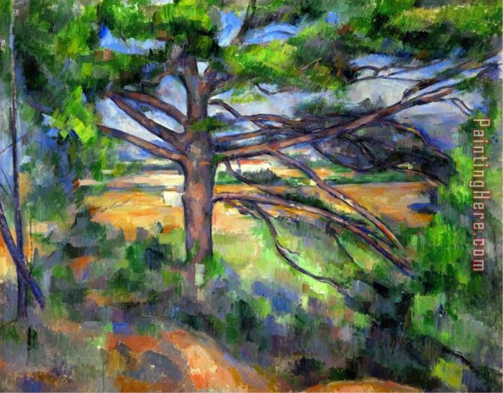 Paul Cezanne Large Pine Tree And Red Earth 1890 1895
